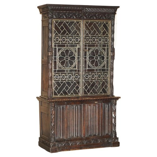 Antique jacobean linen fold - antique,