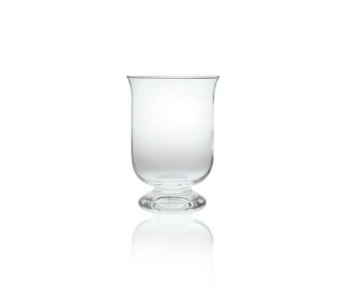 Glass hurricane lantern vase - glass,