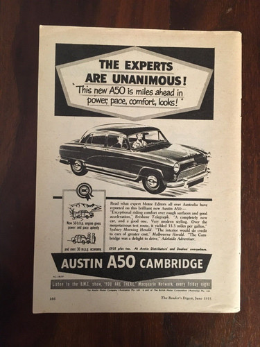 1955 austin cambridge a50 - cambridge,