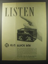 1955 Pye Hi Fi Black Box Ad -