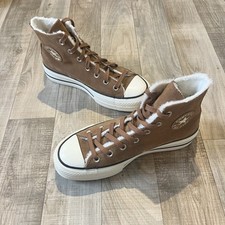 Converse Chuck Taylor All Star Fleece Lined Shoes Women’s 6 UK Suede Platform