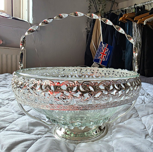 Queen anne silver plated bowl - plated,