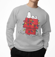 Peanuts Xmas Snoopy Merry Beagle Fun Dog House Light Classic Official Sweatshirt