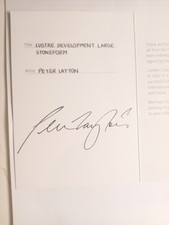 Signed Peter Layton vase in