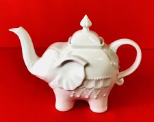 The Pier, White Porcelain Elephant Design 1 Litre Teapot