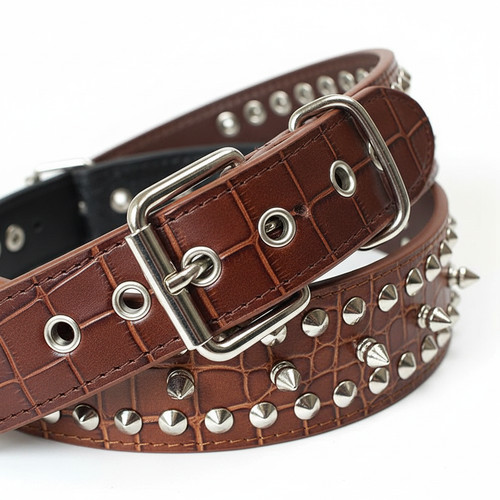 Studded dog collar - studded,