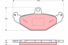 Brake Pads Set fits LOTUS