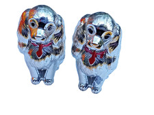 pair of metal dog ornaments