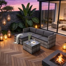 Garden Corner Sofa Set Rattan