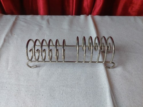 Vintage white metal toast rack - vintage,