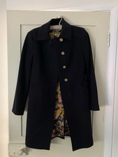 Gorgeous Joules Navy Knee Length Coat Size 12 Excellent Condition