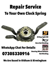 Audi A4 A5 A6 A7 2009 to 2016 Steering Wheel Clock Spring Squib Repair Service