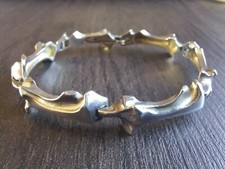 MODERNIST - LAPPONIA - SILVER LINK BRACELET H8 BY BJORN WECKSTROM - FINLAND