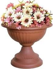 Grecian Urn Planter Plant Flower Pot Basket Round Plastic Home Garden Patio 42cm
