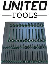 INDUSTRIAL 62pc Impact Torx Bit Socket Set 1/4,3/8,1/2" Drive T6-T100 EVA foam