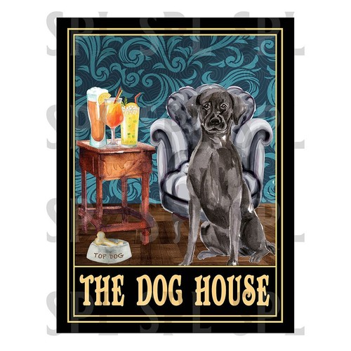 The dog house black labrador - dog,