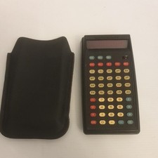 Vintage Commodore Portable Electronic Calculator With Case