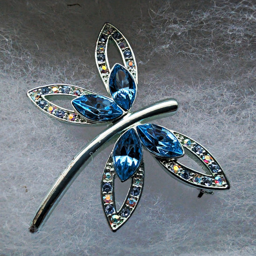 Silver tone blue - tone,