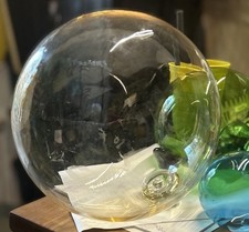 Hand blown 31” Round Clear