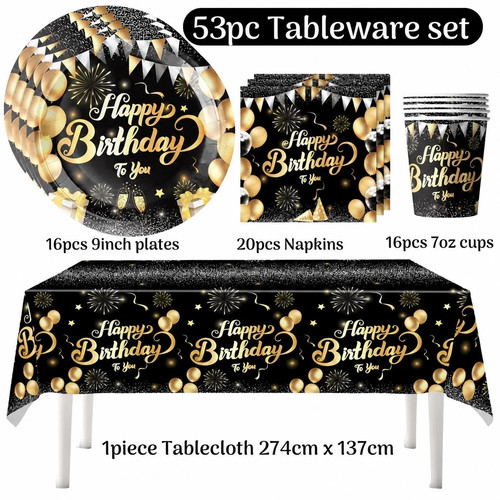 53pc happy birthday party - 53pc,