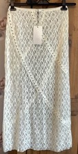 Zara cream lace skirt bronze