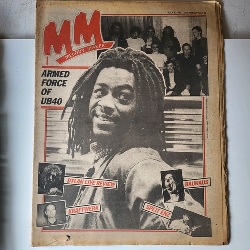 Melody maker ub40 4th july - melody, ub40.