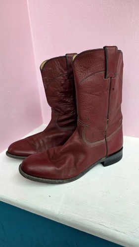 Vintage justin burgurndy mens - vintage,