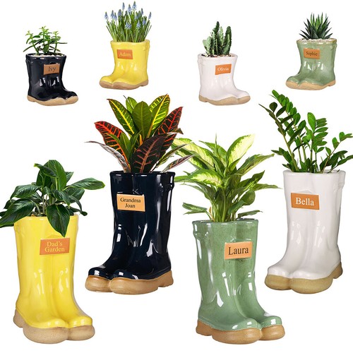 Personalised welly boot - welly, flower