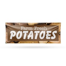 Farm fresh potatoes vinyl - fresh,