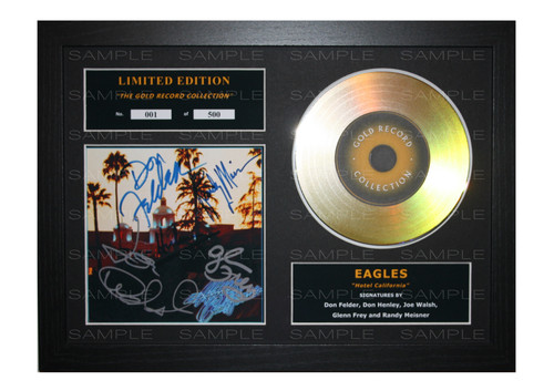 Eagles signed gold disc ltd - disc,