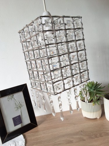Pair cube sparkly beaded - pair,