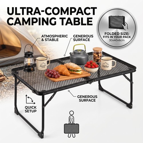 Folding camping table - folding, large