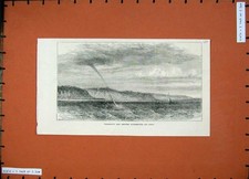 Original Old Antique Print