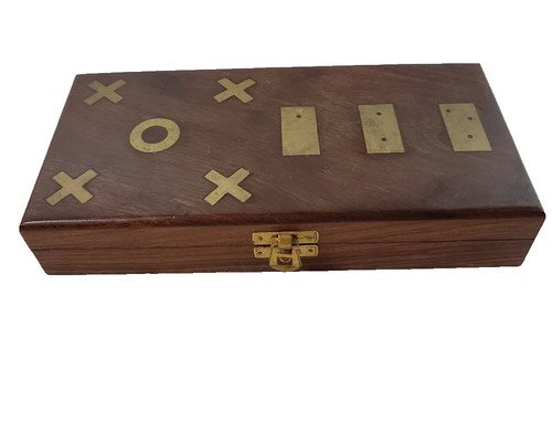 Wooden brass game set - wooden/,
