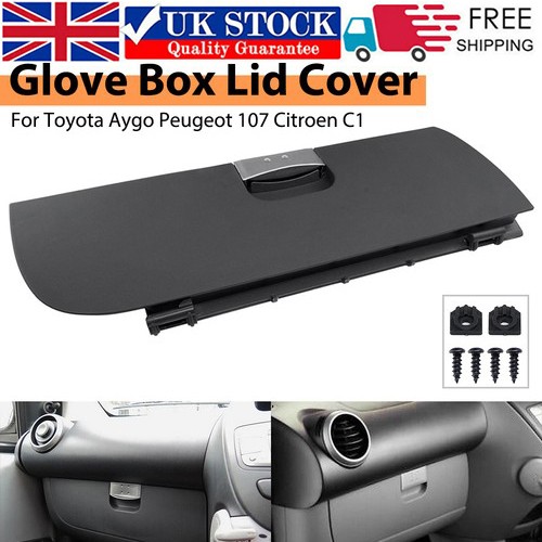 Glove box lid cover black - glove,