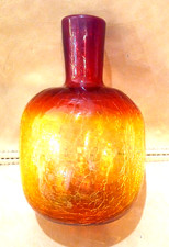 BLENKO AMBERINA CRACKLE Art