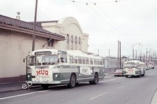 35mm USA Transport Slide - SF Municipal Railway Trolley Bus No. 592 1972 [L476]