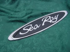 SEA RAY CHROME BLACK OVAL SIDE