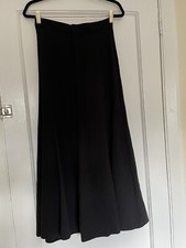 Zara Women Super Super Flared Leg High  Rise Black Pants Trousers Size XS