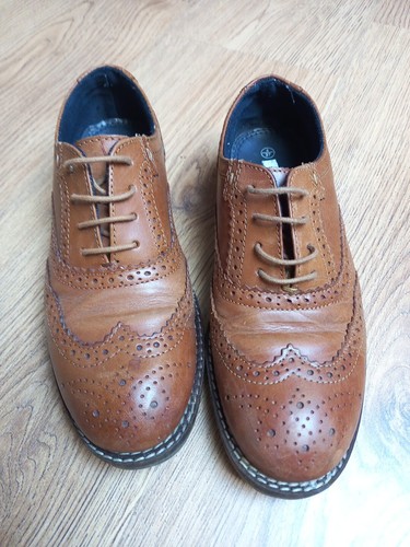 Tan leather ladies brogues - ladies,