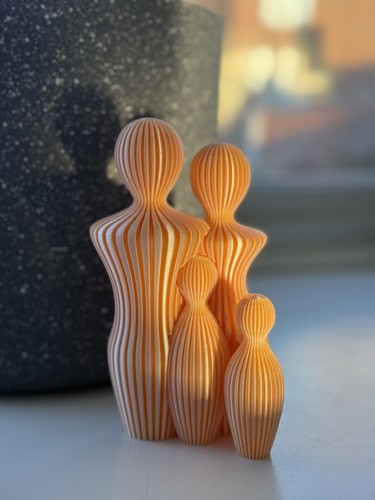Printed family figurine - family, –