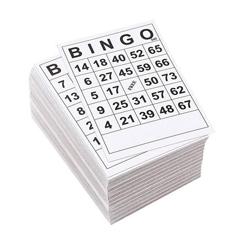 60pcs mixed bingo cards set - mixed,