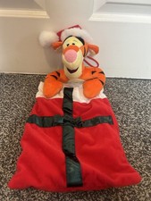 Disney Tigger Christmas Stocking Plush Hanging Winnie the Pooh Holiday small 