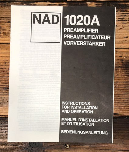 Nad model 1020a preamp - nad,