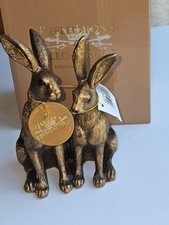 Leonardo Bronze Loving Hares