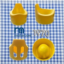 Vintage 1970s Mothercare Yellow Baby Potty Retro Nursery Original Design VGC