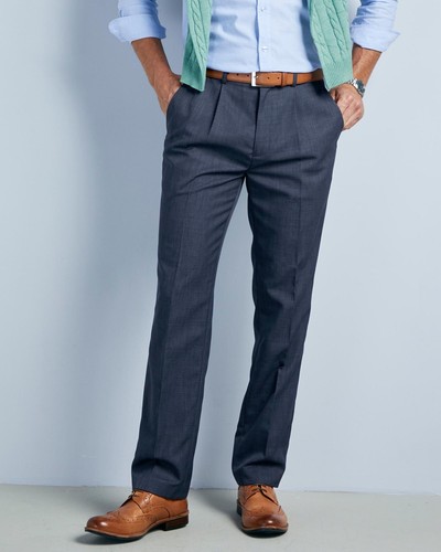 Mens trousers denim blue - denim,