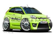Cartoon Car Art Ford Fiesta