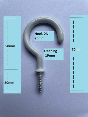 Cup hooks small large - cup,