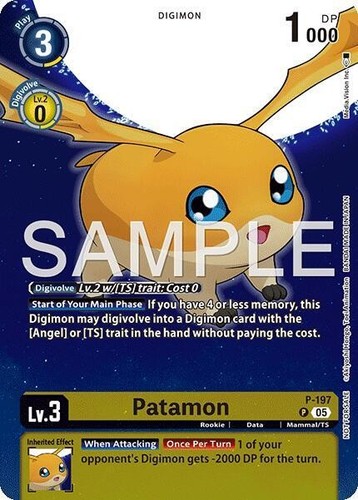 Patamon alternate art foil - patamon,
